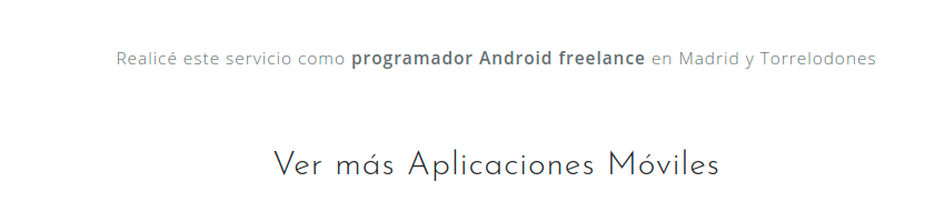 Captura de pantalla de la web Walkiria Apps donde se ve cómo intento escribir las palabras clave necesarias para posicionar mi negocio.