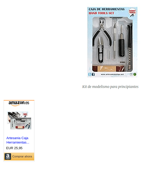 Vista final del código del anuncio de amazon sin scroll
